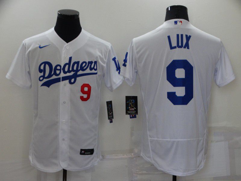 Men Los Angeles Dodgers 9 Lux White Elite 2022 Nike MLB Jersey